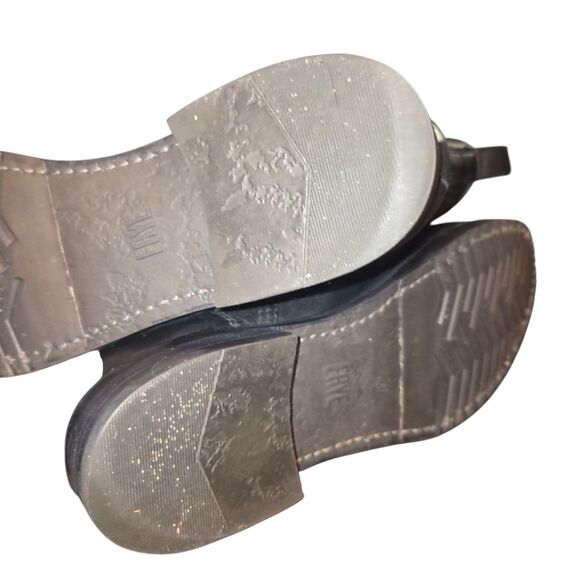 Frye Veronica Women's Flex Combat Boots Size 9.5 Black Leather Lace Up Heeled - Picture 10 of 10